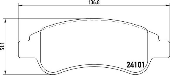 Brembo P 61 082 - Гальмівні колодки, дискові гальма autozip.com.ua