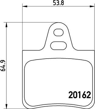 Brembo P 61 037 - Гальмівні колодки, дискові гальма autozip.com.ua