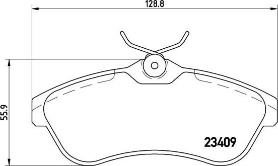 Brembo P 61 075X - Гальмівні колодки, дискові гальма autozip.com.ua