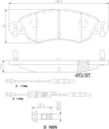 Brembo P61070N - Гальмівні колодки, дискові гальма autozip.com.ua