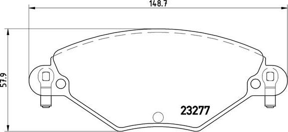 Brembo P 61 071 - Гальмівні колодки, дискові гальма autozip.com.ua