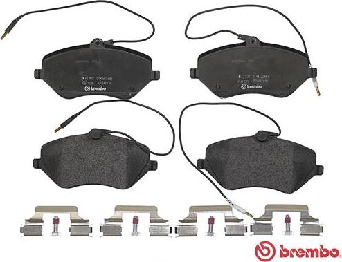 Brembo P 61 078 - Гальмівні колодки, дискові гальма autozip.com.ua