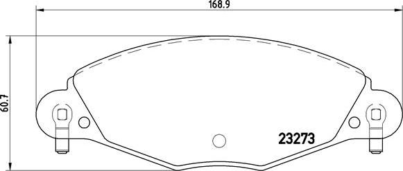 Brembo P 61 072 - Гальмівні колодки, дискові гальма autozip.com.ua