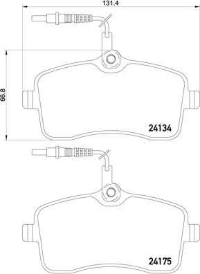 Brembo P 61 109 - Гальмівні колодки, дискові гальма autozip.com.ua