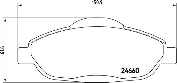 Brembo P 61 101X - Гальмівні колодки, дискові гальма autozip.com.ua