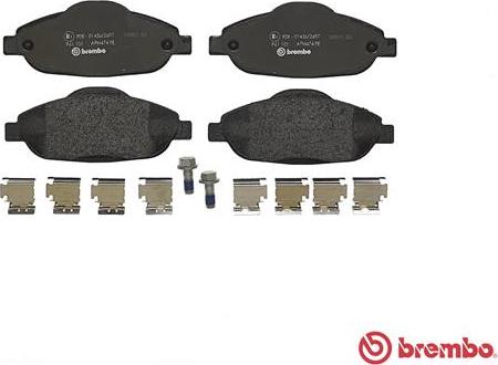 Brembo P 61 101 - Гальмівні колодки, дискові гальма autozip.com.ua