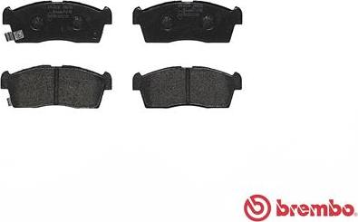 Brembo P 61 108 - Гальмівні колодки, дискові гальма autozip.com.ua