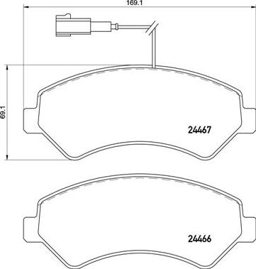 Brembo P 61 118 - Гальмівні колодки, дискові гальма autozip.com.ua