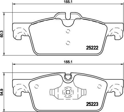 Brembo P 61 112 - Гальмівні колодки, дискові гальма autozip.com.ua