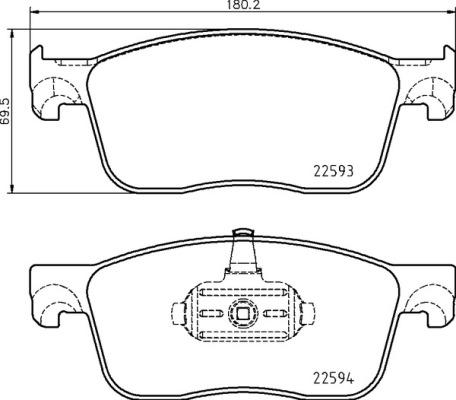 Brembo P 61 134 - Гальмівні колодки, дискові гальма autozip.com.ua