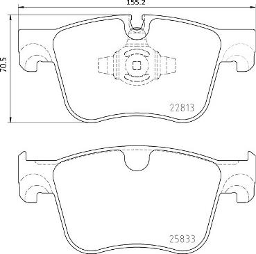 Brembo P 61 135X - Гальмівні колодки, дискові гальма autozip.com.ua