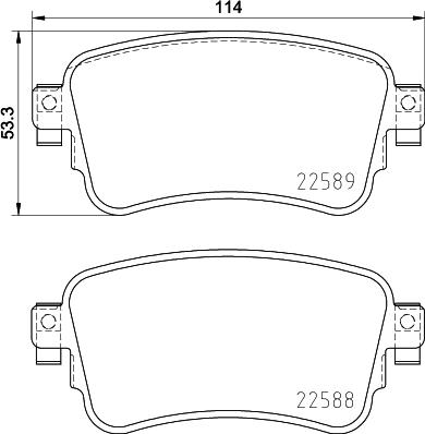 Brembo P 61 133 - Гальмівні колодки, дискові гальма autozip.com.ua