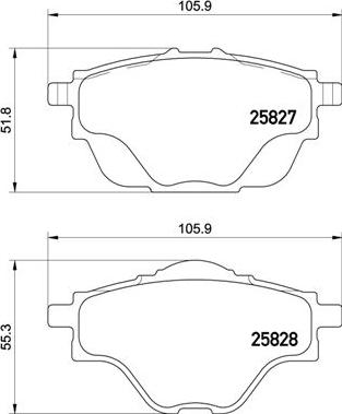 Brembo P 61 124 - Гальмівні колодки, дискові гальма autozip.com.ua