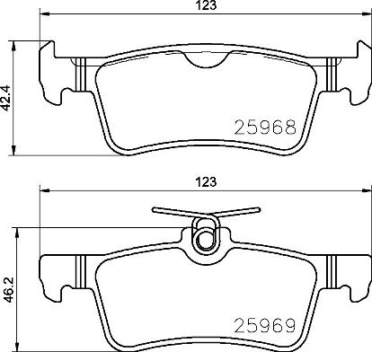 Brembo P 61 126 - Гальмівні колодки, дискові гальма autozip.com.ua