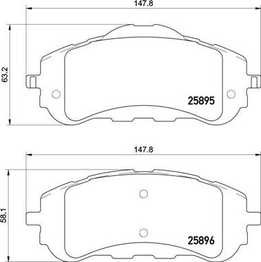 Brembo P 61 120X - Гальмівні колодки, дискові гальма autozip.com.ua