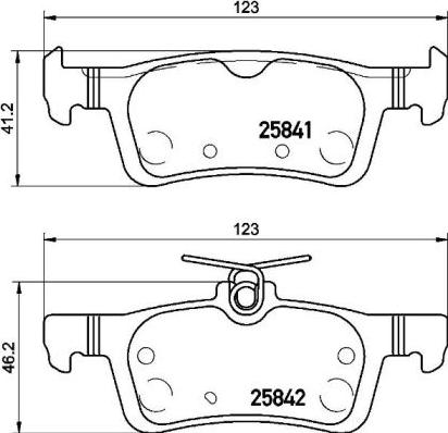 Brembo P 61 121 - Гальмівні колодки, дискові гальма autozip.com.ua