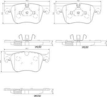 Brembo P61127N - Гальмівні колодки, дискові гальма autozip.com.ua