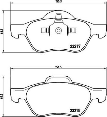 Brembo P 68 048X - Гальмівні колодки, дискові гальма autozip.com.ua