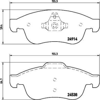 Brembo P 68 050X - Гальмівні колодки, дискові гальма autozip.com.ua