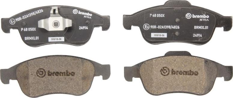 Brembo P 68 050X - Гальмівні колодки, дискові гальма autozip.com.ua
