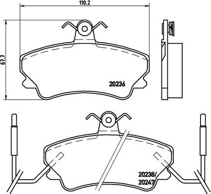 Brembo P 68 019 - Гальмівні колодки, дискові гальма autozip.com.ua