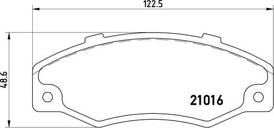 Brembo P 68 016 - Гальмівні колодки, дискові гальма autozip.com.ua