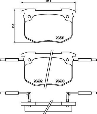 Brembo P 68 011 - Гальмівні колодки, дискові гальма autozip.com.ua