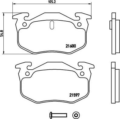 Brembo P 68 018 - Гальмівні колодки, дискові гальма autozip.com.ua