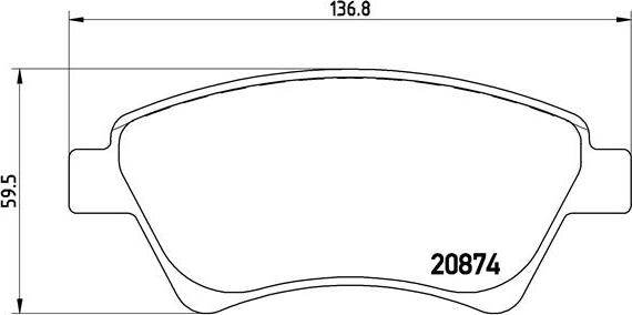 Brembo P 68 034 - Гальмівні колодки, дискові гальма autozip.com.ua