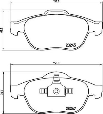 Brembo P 68 030 - Гальмівні колодки, дискові гальма autozip.com.ua