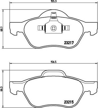 Brembo P 68 029 - Гальмівні колодки, дискові гальма autozip.com.ua