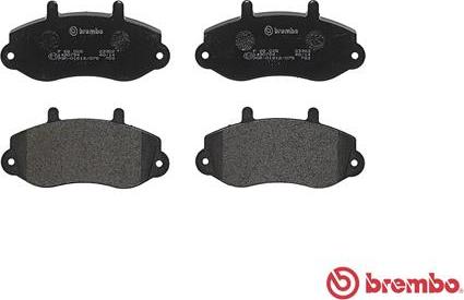 Brembo P 68 025 - Гальмівні колодки, дискові гальма autozip.com.ua