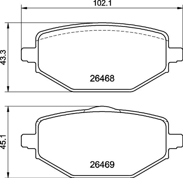 Brembo P 68 076 - Гальмівні колодки, дискові гальма autozip.com.ua