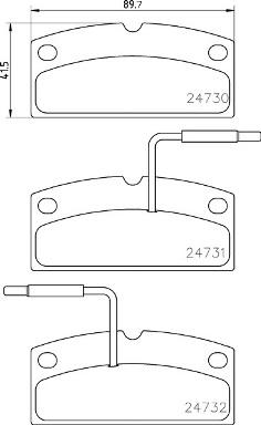 Brembo P 62 001 - Гальмівні колодки, дискові гальма autozip.com.ua