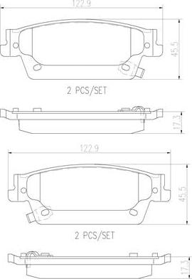 Brembo P09020N - Гальмівні колодки, дискові гальма autozip.com.ua