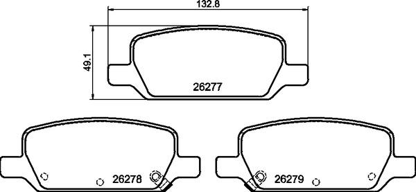 Brembo P 09 027 - Гальмівні колодки, дискові гальма autozip.com.ua