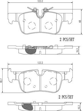 Brembo P06094N - Гальмівні колодки, дискові гальма autozip.com.ua