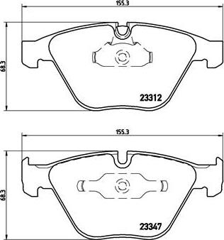 Brembo P 06 046 - Гальмівні колодки, дискові гальма autozip.com.ua