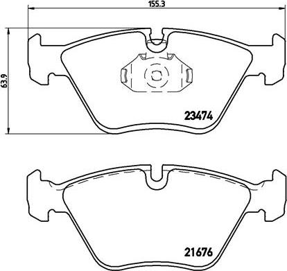 Brembo P 06 042 - Гальмівні колодки, дискові гальма autozip.com.ua