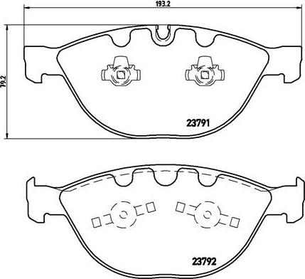 Brembo P 06 047 - Гальмівні колодки, дискові гальма autozip.com.ua