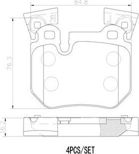 Brembo P06059N - Гальмівні колодки, дискові гальма autozip.com.ua