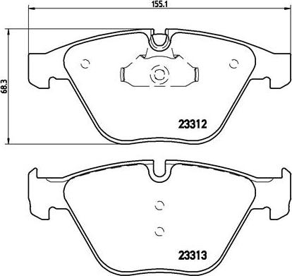 Brembo P 06 054X - Гальмівні колодки, дискові гальма autozip.com.ua