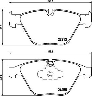 Brembo P 06 055X - Гальмівні колодки, дискові гальма autozip.com.ua