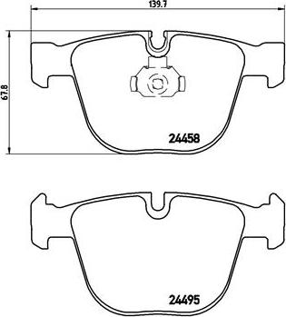 Brembo P 06 050 - Гальмівні колодки, дискові гальма autozip.com.ua