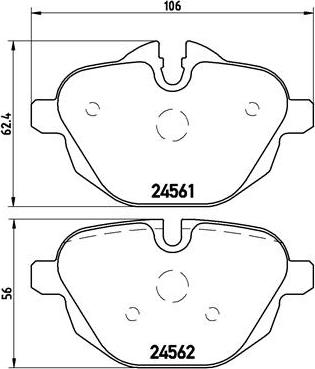 Brembo P 06 064X - Гальмівні колодки, дискові гальма autozip.com.ua