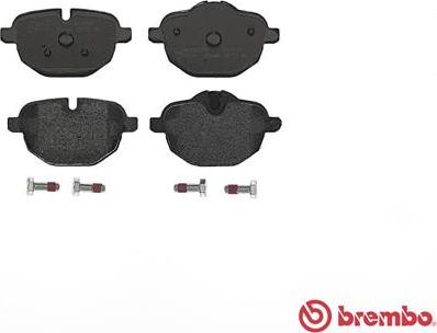 Brembo P 06 064 - Колодки гальмівні дискові   BMW 5 F10-18 10-17. 5 G30-38 16-. X3 F25 10-17. X3 G01 17-. X4 F26 14-17. X4 G02 18-. 7 G11-12 15-.  autozip.com.ua