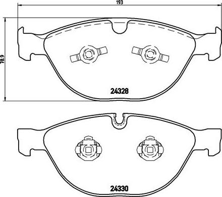 Brembo P 06 066 - Гальмівні колодки, дискові гальма autozip.com.ua