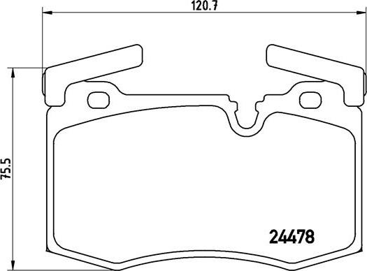 Brembo P 06 068 - Гальмівні колодки, дискові гальма autozip.com.ua