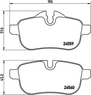 Brembo P 06 062 - Гальмівні колодки, дискові гальма autozip.com.ua