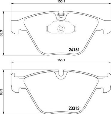 Brembo P 06 081 - Гальмівні колодки, дискові гальма autozip.com.ua